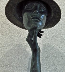 Portret met hoed