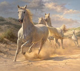 Paarden in de duinen